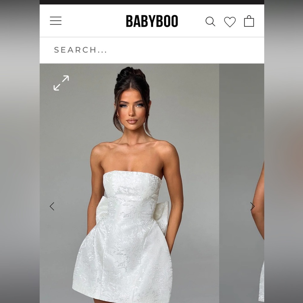 ELENORA MINI DRESS - IVORY never worn. NWT size small